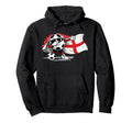 Dabbing Ball Soccer England Flag Football Hoodie - Minimalist Print Unisex - T-Shirt, Sweatshirt, Hoodie