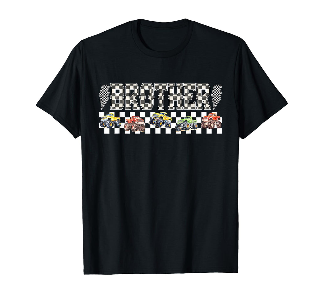 Brother Monster Truck Family Crew Birthday T-Shirt - Graphic Print Unisex - T-Shirt, Sweatshirt, Hoodie