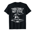 Baseball Player Catcher Thou Shalt Not T-Shirt - Graphic Print for Adults - T-Shirt, Sweatshirt, Hoodie