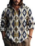 Ethnic Hooded Men's Western Button Down Casual Tops - Adult & Kids T-Shirts, Sweatshirts & Hoodies apparel design preview 1