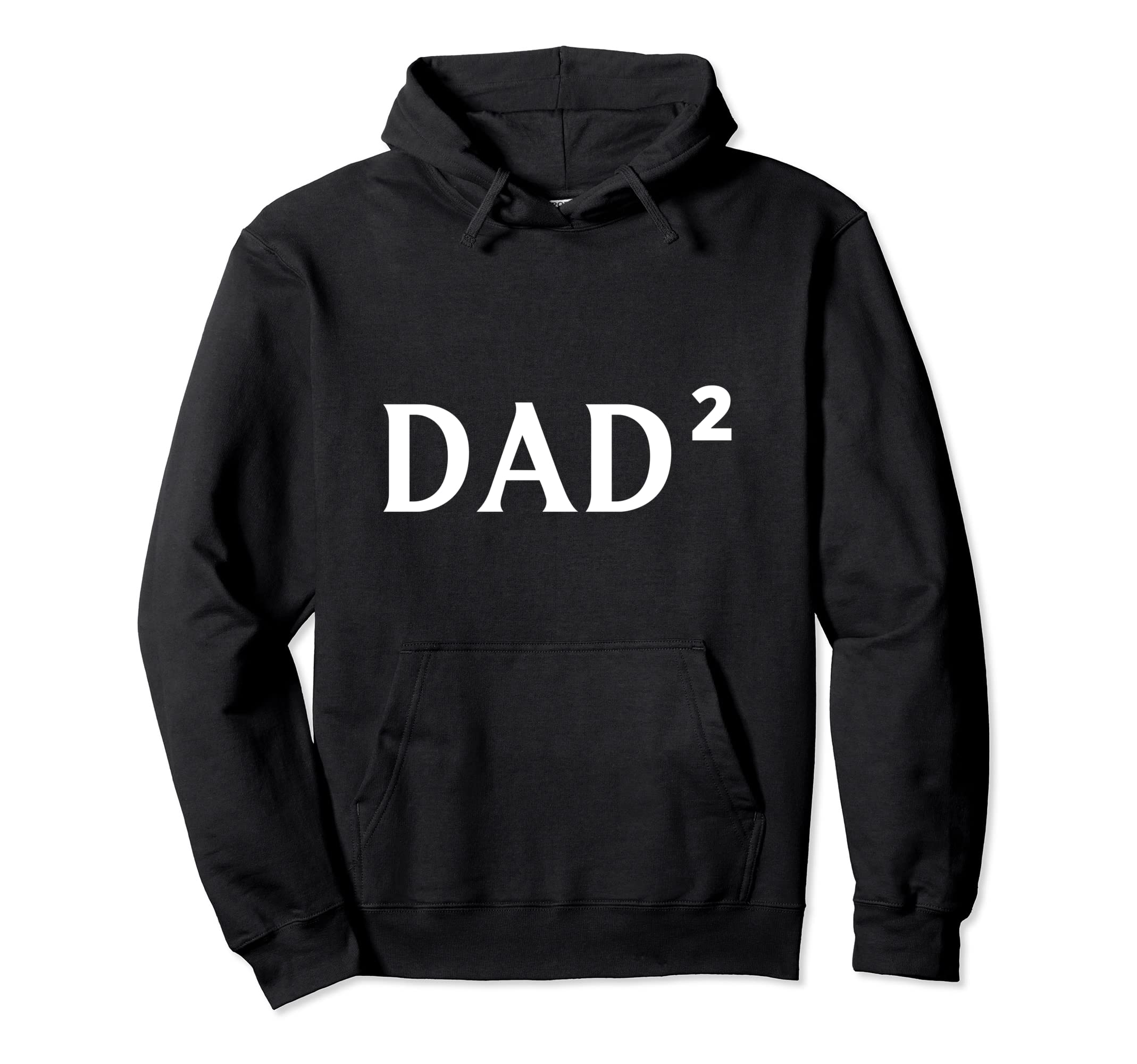 Dad Squared Dad Two Father Twins Fathers Hoodie - Graphic Print for Adults - T-Shirt, Sweatshirt, Hoodie