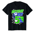 Age Five Birthday Soccer Themed 5 Year T-Shirt - Novelty Apparel Unisex - T-Shirt, Sweatshirt, Hoodie