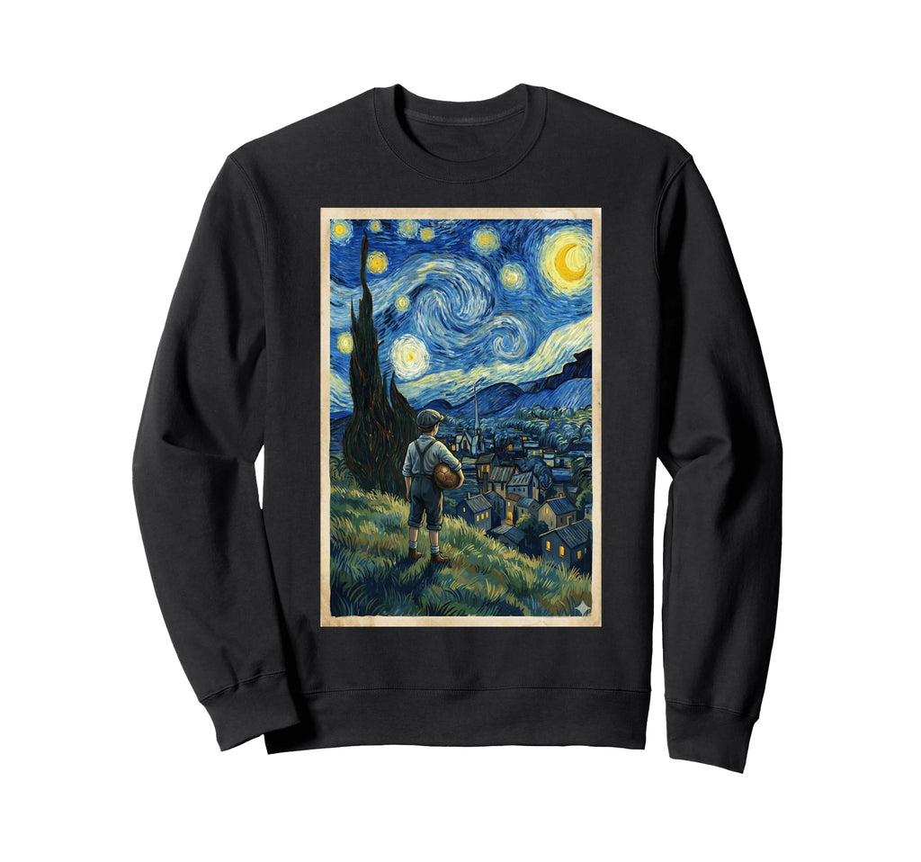 Soccer Player Starry Night Sports Sweatshirt - Trendy Graphic Unisex - T-Shirt, Sweatshirt, Hoodie