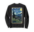 Soccer Player Starry Night Sports Sweatshirt - Trendy Graphic Unisex - T-Shirt, Sweatshirt, Hoodie