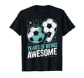 9 Years Being Awesome 9Th Birthday T-Shirt - Minimalist Print Men Women - T-Shirt, Sweatshirt, Hoodie