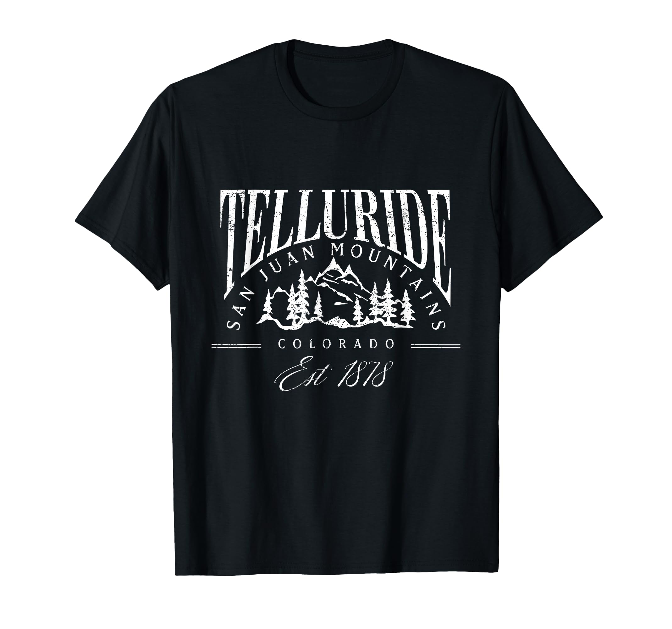 Telluride Colorado Ski Mountain Varsity T-Shirt - Custom Art Print Unisex - T-Shirt, Sweatshirt, Hoodie