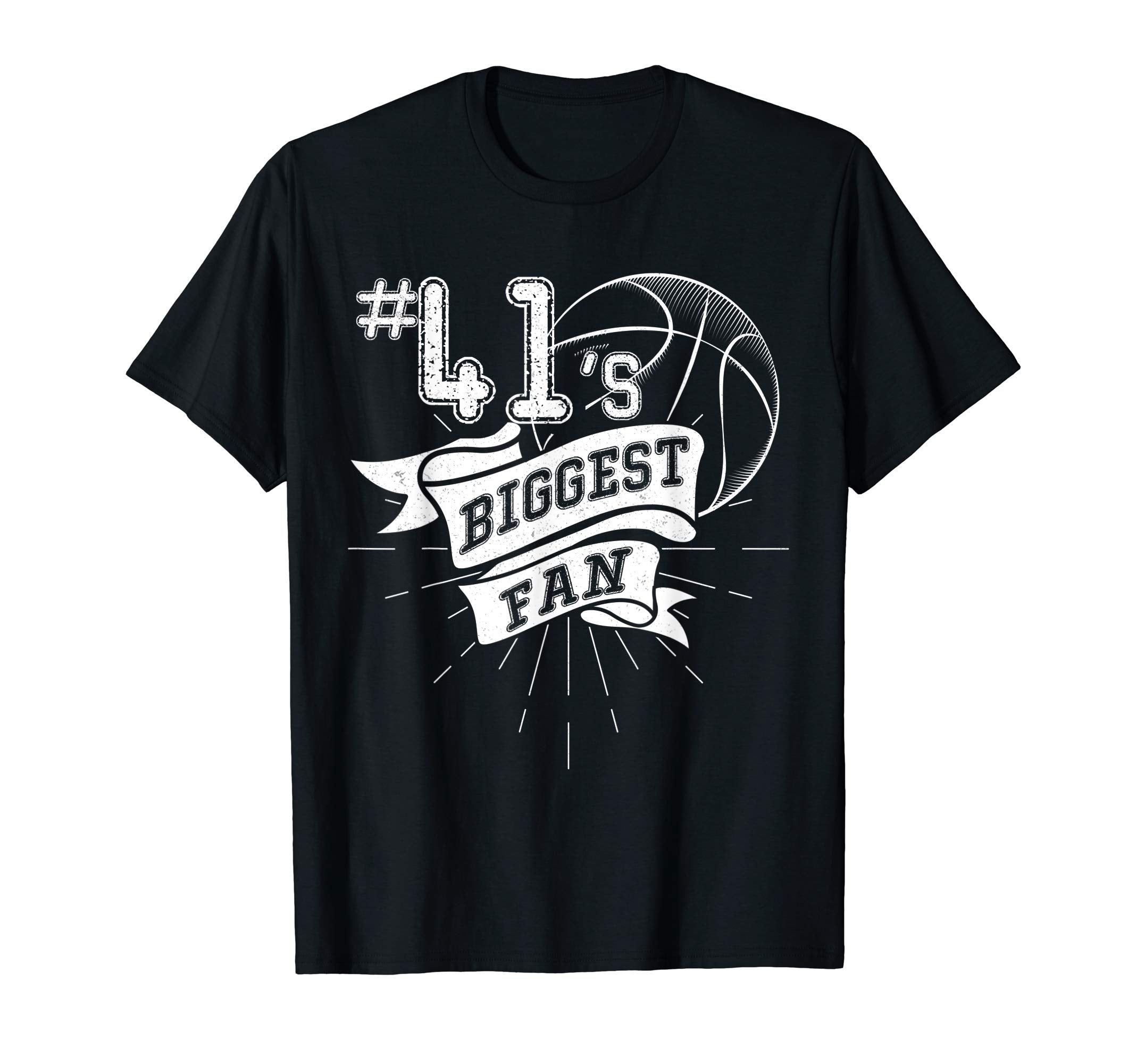 Biggest Fan Baseball Player Number 41 Dad T-Shirt - Novelty Apparel Unisex - T-Shirt, Sweatshirt, Hoodie