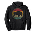Distressed Buffalo Bison Animal Lover Dad Hoodie - Novelty Apparel Unisex - T-Shirt, Sweatshirt, Hoodie