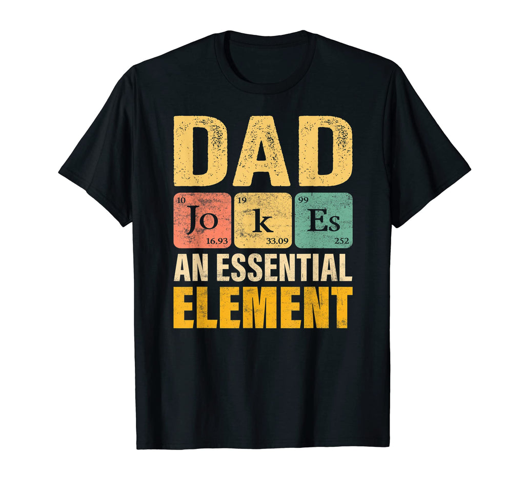 Daddy Periodic Dad Jokes Element T-Shirt - Minimalist Print Men Women - T-Shirt, Sweatshirt, Hoodie