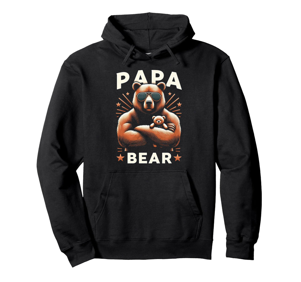 Papa Bear Funny Bears Animal Lover Hoodie - Custom Art Print for Adults - T-Shirt, Sweatshirt, Hoodie