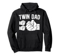 Twin Dad Twins Proud Twin Father Twins Hoodie - Minimalist Print for Adults - T-Shirt, Sweatshirt, Hoodie