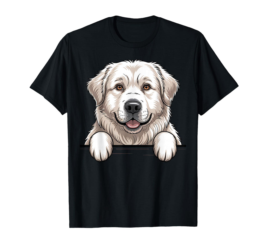 Great Pyrenees Funny Peeking Pocket T-Shirt - Unique Graphic Men Women - T-Shirt, Sweatshirt, Hoodie