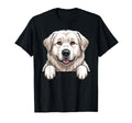 Great Pyrenees Funny Peeking Pocket T-Shirt - Unique Graphic Men Women - T-Shirt, Sweatshirt, Hoodie