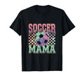 Soccer Mama Soccer Fan Checkered T-Shirt - Trendy Graphic for Adults - T-Shirt, Sweatshirt, Hoodie