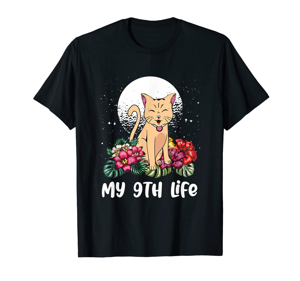 My 9Th Life Cat Lover Birthday Kitten Bday T-Shirt - Trendy Graphic Unisex - T-Shirt, Sweatshirt, Hoodie