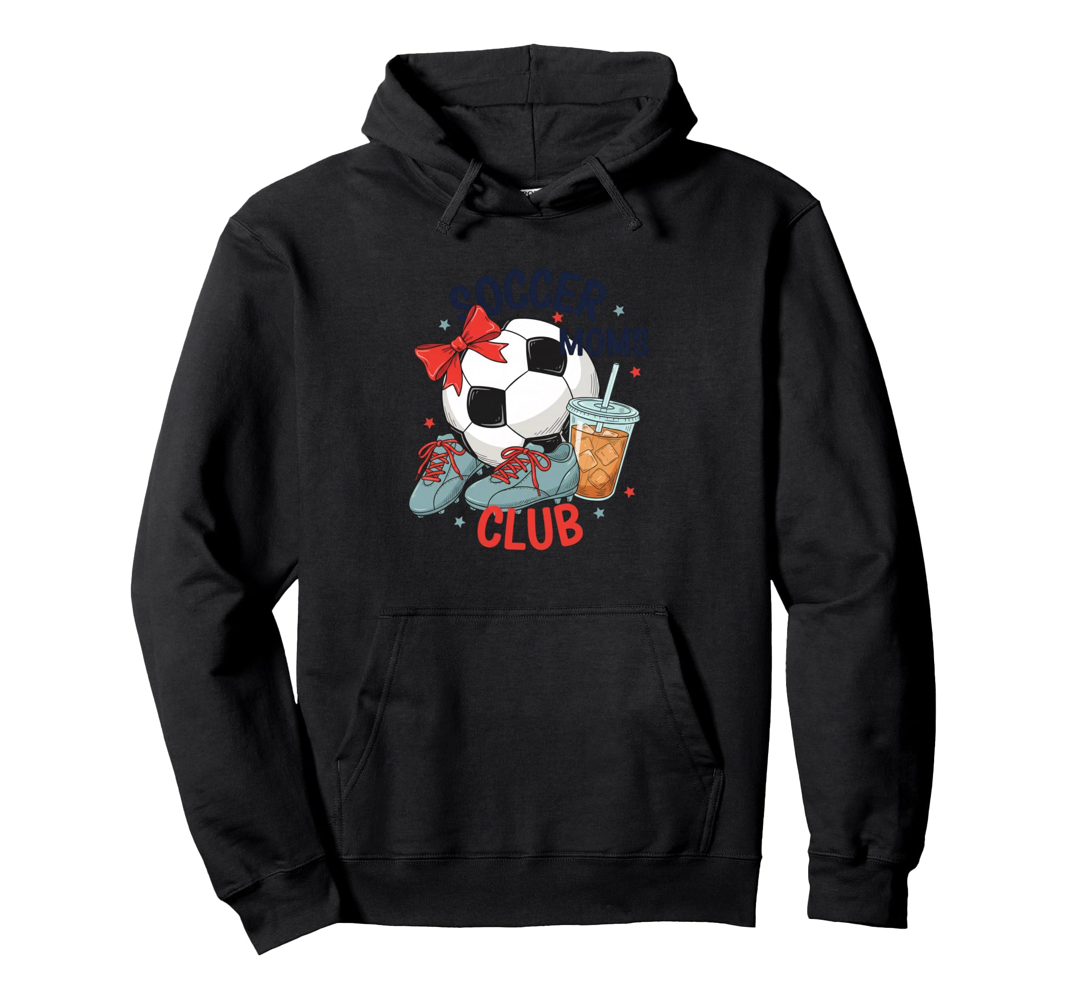 Soccer Moms Club Soccer Mom Mom Hoodie - Trendy Graphic Unisex - T-Shirt, Sweatshirt, Hoodie