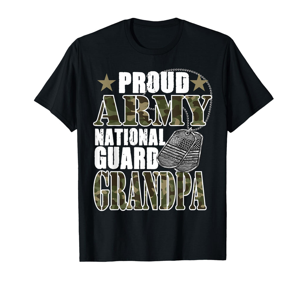 Proud Army National Guard Grandpa Camo T-Shirt - Unique Graphic Men Women - T-Shirt, Sweatshirt, Hoodie