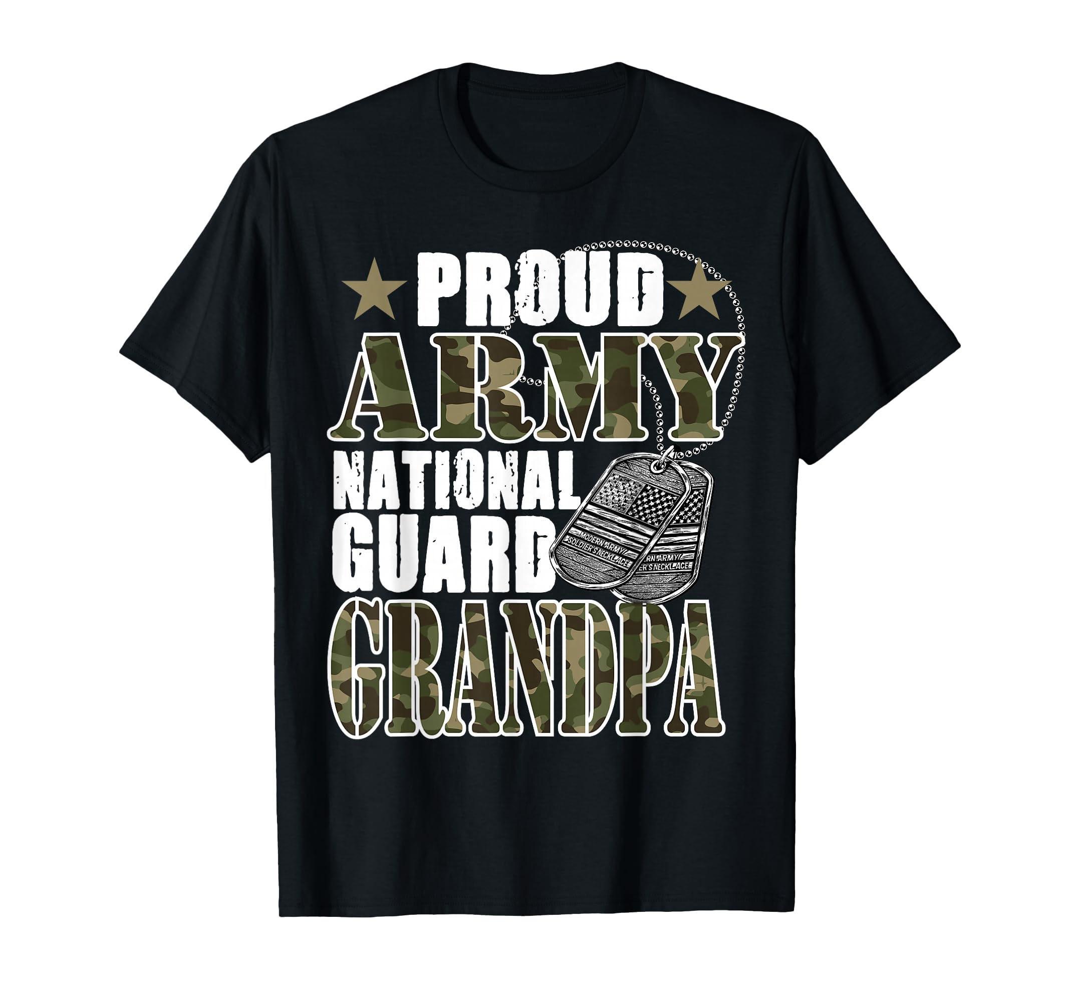 Proud Army National Guard Grandpa Camo T-Shirt - Unique Graphic Men Women - T-Shirt, Sweatshirt, Hoodie