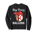 Busy Raising Ballers Funny Football Sweatshirt - Novelty Apparel Men Women - T-Shirt, Sweatshirt, Hoodie