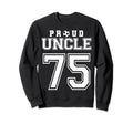 Number 75 Custom Proud Soccer Futbol Sweatshirt - Minimalist Print Unisex - T-Shirt, Sweatshirt, Hoodie