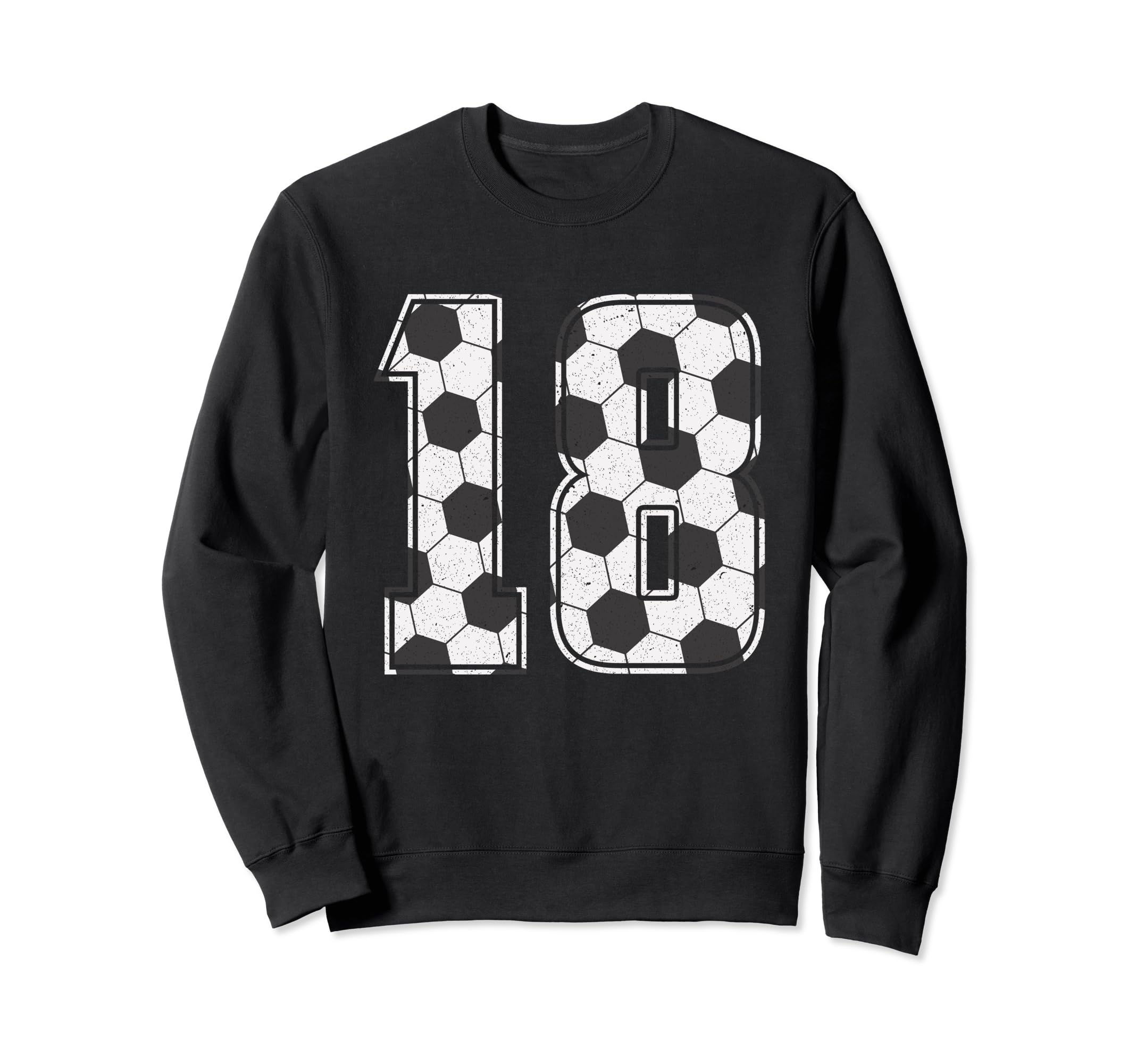 Soccer Player Number 18 Eighteen Soccer Sweatshirt - Unique Graphic Unisex - T-Shirt, Sweatshirt, Hoodie