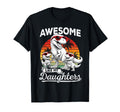 T Rex Dad Funny Dinosaur Daughter T-Shirt - Graphic Print Men Women - T-Shirt, Sweatshirt, Hoodie