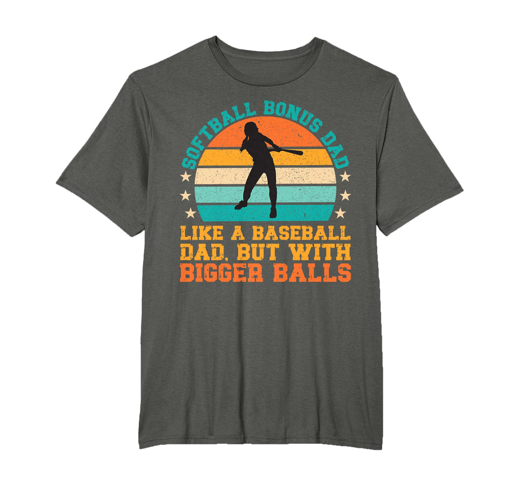 Funny Softball Bonus Dad Softball T-Shirt - Aesthetic Graphic Unisex - T-Shirt, Sweatshirt, Hoodie