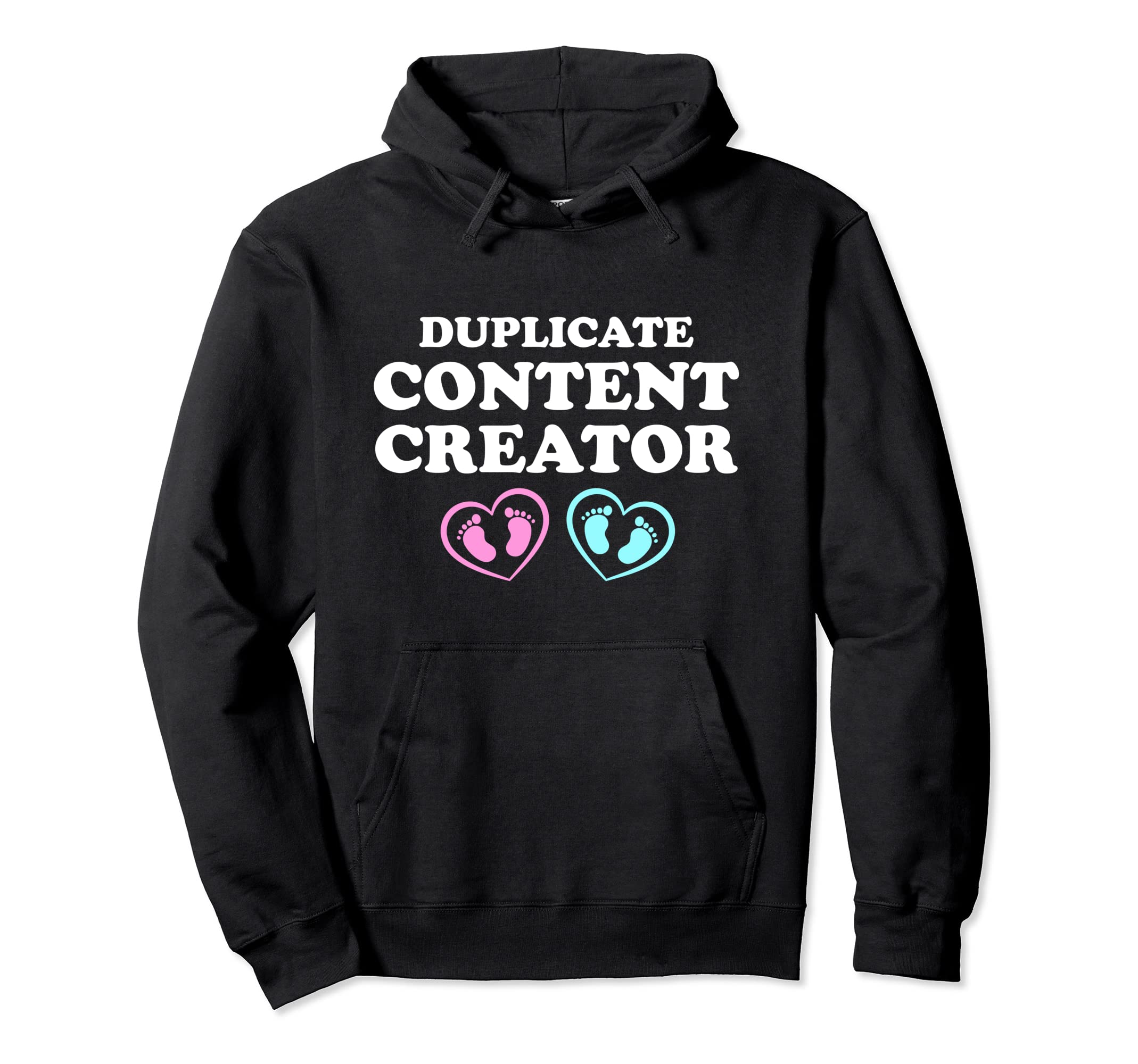 Mom Dad Twins And Duplicate Content Hoodie - Fun Novelty Design for Adults - T-Shirt, Sweatshirt, Hoodie