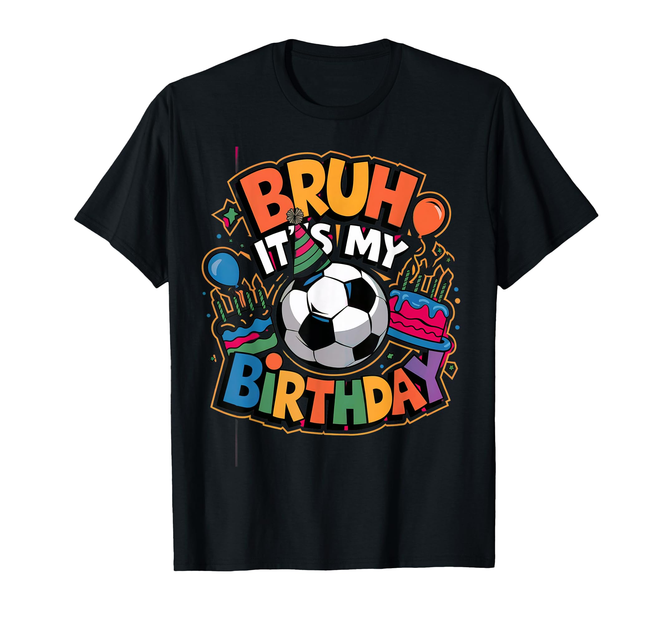 Soccer Theme Birthday Party Decorations T-Shirt - Minimalist Print Unisex - T-Shirt, Sweatshirt, Hoodie