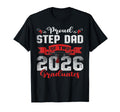 Proud Step Dad Two 2026 Graduates T-Shirt - Minimalist Print for Adults - T-Shirt, Sweatshirt, Hoodie