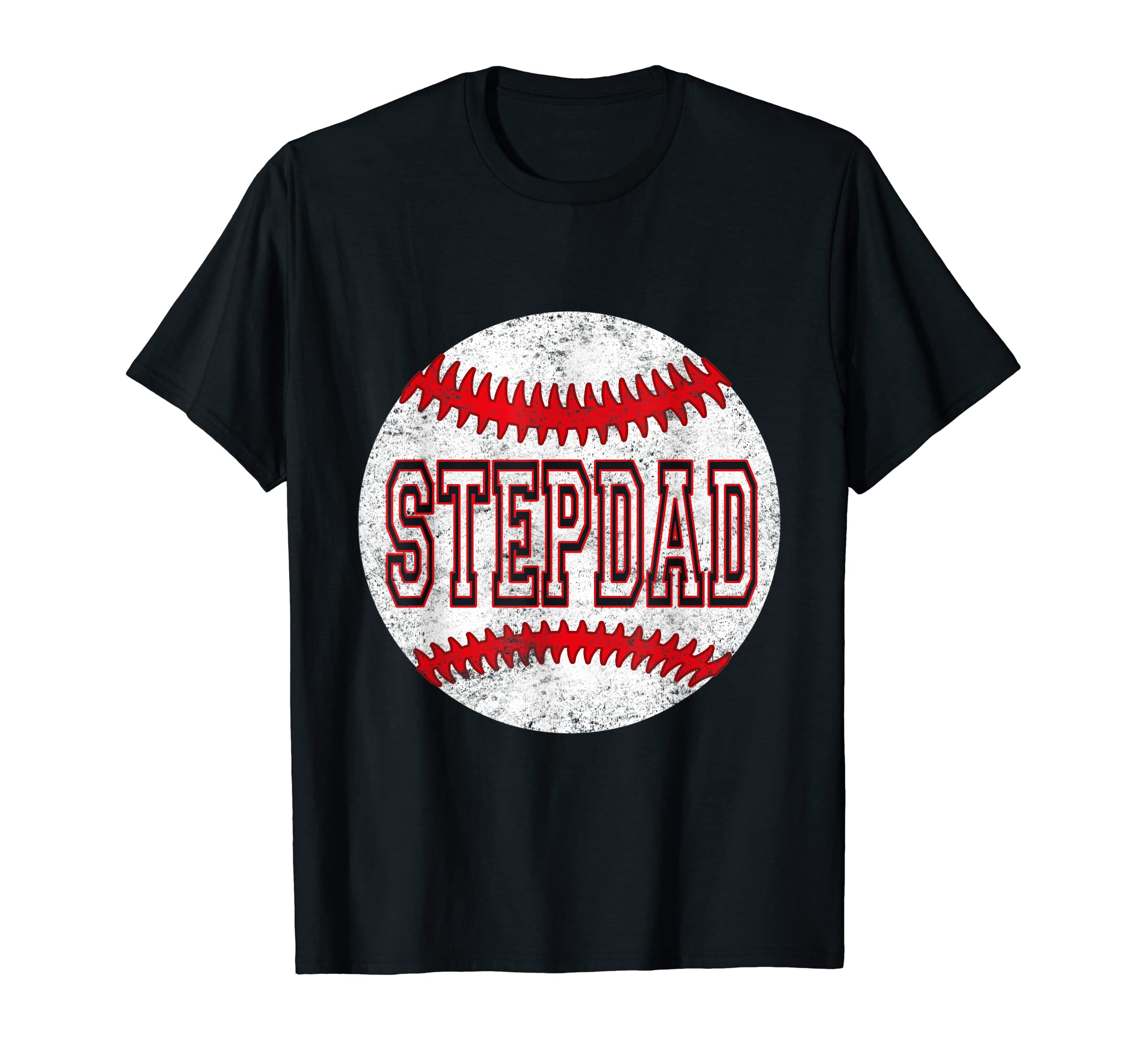 Mens Fathers Day Softball Stepdad T-Shirt - Trendy Graphic Men Women - T-Shirt, Sweatshirt, Hoodie
