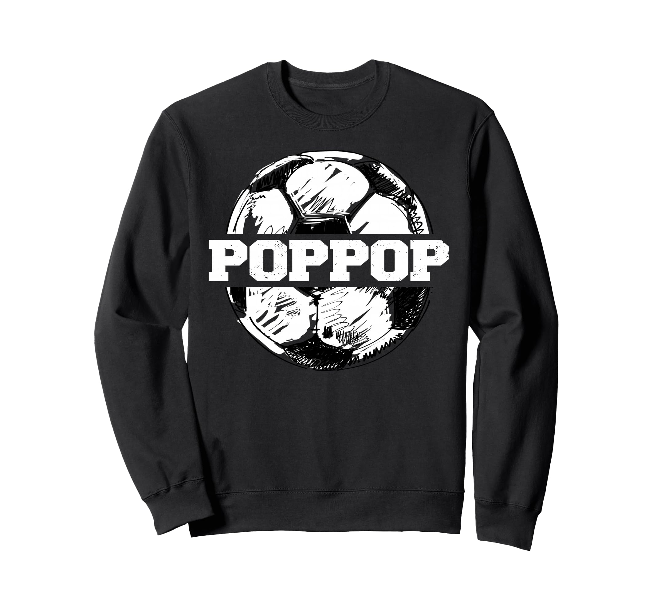 Soccer Poppop Sketch Split Soccer Sweatshirt - Custom Art Print Unisex - T-Shirt, Sweatshirt, Hoodie