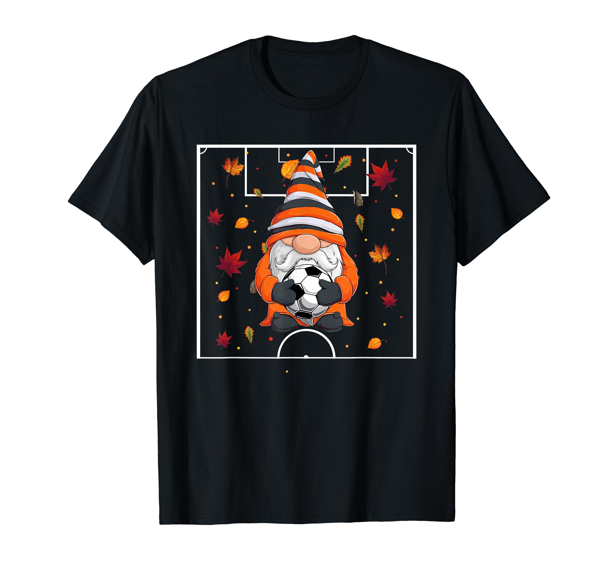 Soccer Gnome Halloween Autumn Gnomes T-Shirt - Novelty Apparel Men Women - T-Shirt, Sweatshirt, Hoodie