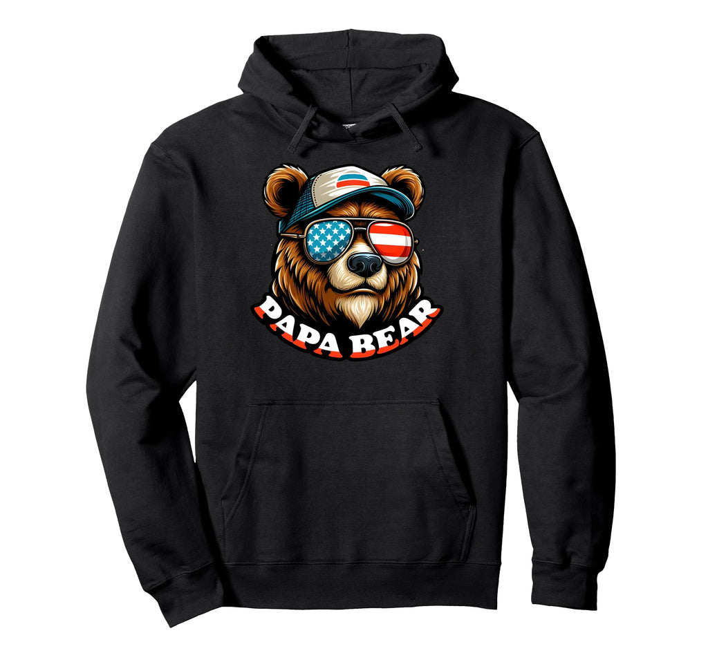 Papa Bear Gifts Funny Birthday Fun Hoodie - Casual Everyday Wear Men Women - T-Shirt, Sweatshirt, Hoodie