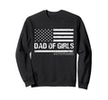 Dad Outnumbered Usa Flag Fathers Sweatshirt - Novelty Apparel for Adults - T-Shirt, Sweatshirt, Hoodie