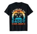 Funny Leveled Up To Dad 2024 New Dad T-Shirt - Trendy Graphic Men Women - T-Shirt, Sweatshirt, Hoodie