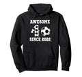 4 Years Old Birthday Soccer Awesome Hoodie - Minimalist Print for Adults - T-Shirt, Sweatshirt, Hoodie