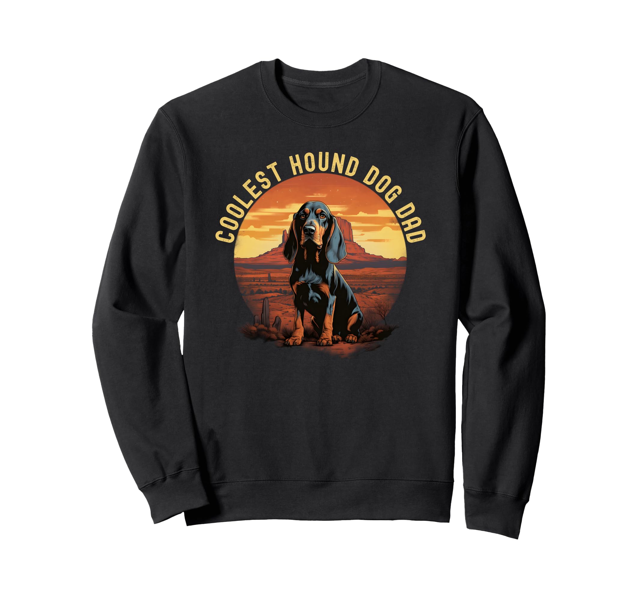 Coolest Hound Dog Dad Sweatshirt - Streetwear Style for Adults - T-Shirt, Sweatshirt, Hoodie