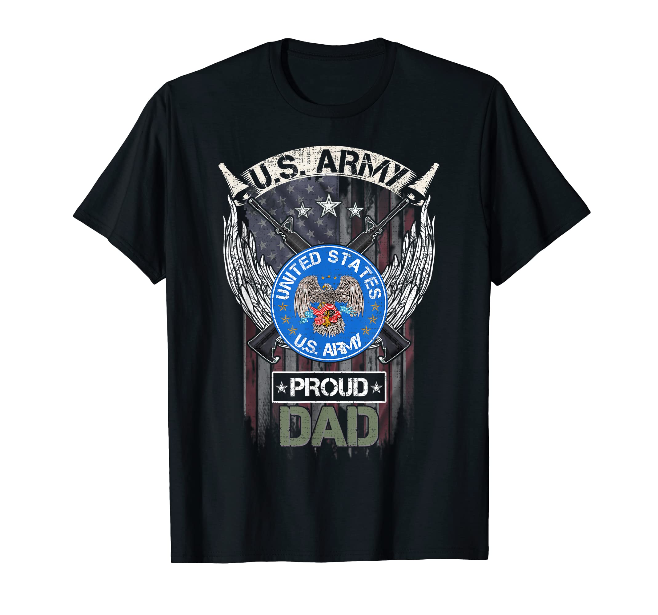 Usa American Flag Us Army Proud T-Shirt - Casual Everyday Wear for Adults - T-Shirt, Sweatshirt, Hoodie
