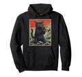 Cat Playing Trumpet Cat Animal Art Hoodie - Fun Novelty Design Men Women - T-Shirt, Sweatshirt, Hoodie