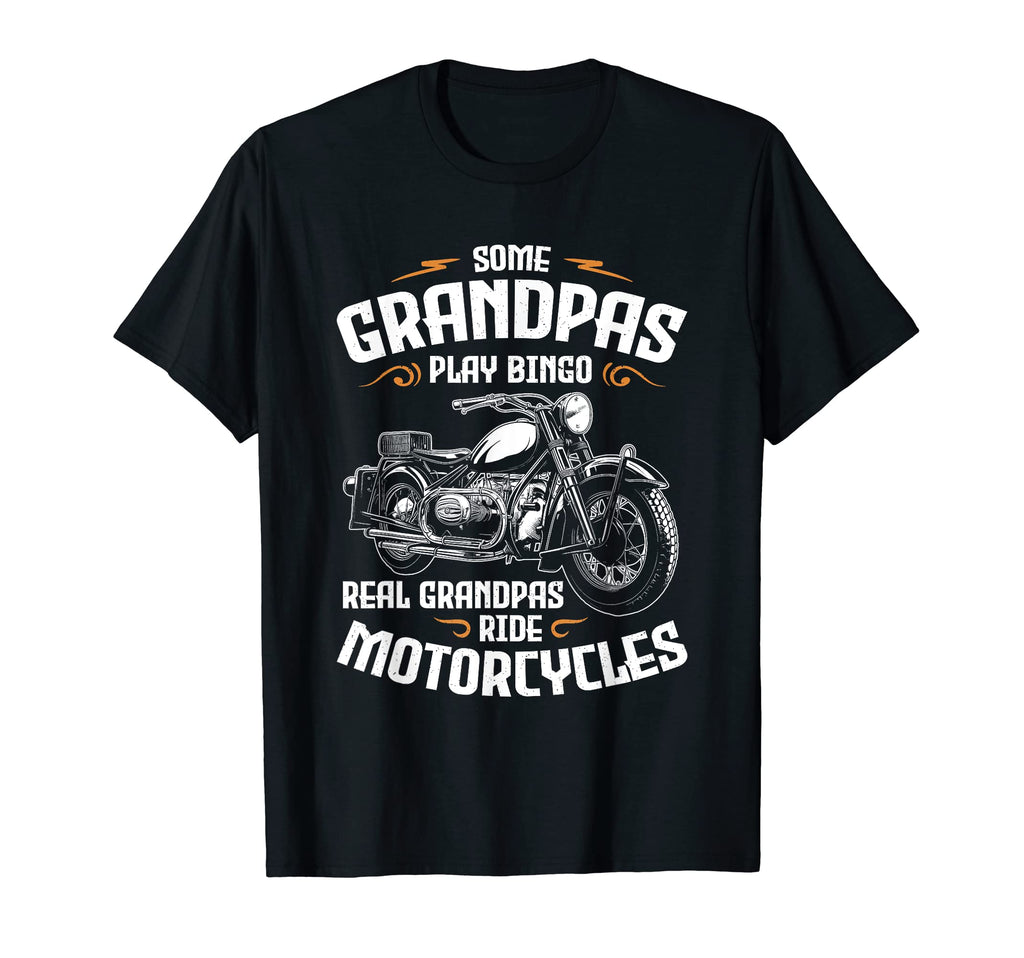 Mens Real Grandpas Ride Motorcycles T-Shirt - Novelty Apparel for Adults - T-Shirt, Sweatshirt, Hoodie