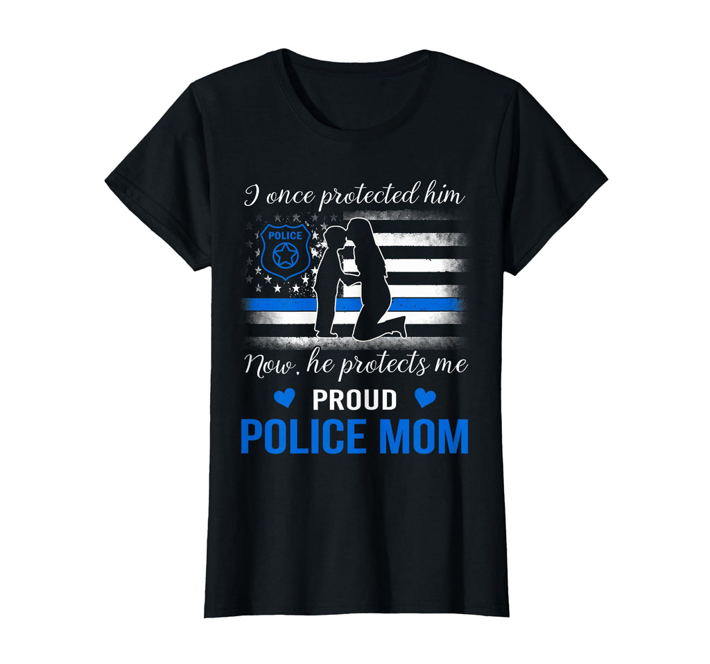 Thin Blue Line American Flag Proud Police T-Shirt - Unique Graphic Unisex - T-Shirt, Sweatshirt, Hoodie