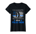 Thin Blue Line American Flag Proud Police T-Shirt - Unique Graphic Unisex - T-Shirt, Sweatshirt, Hoodie
