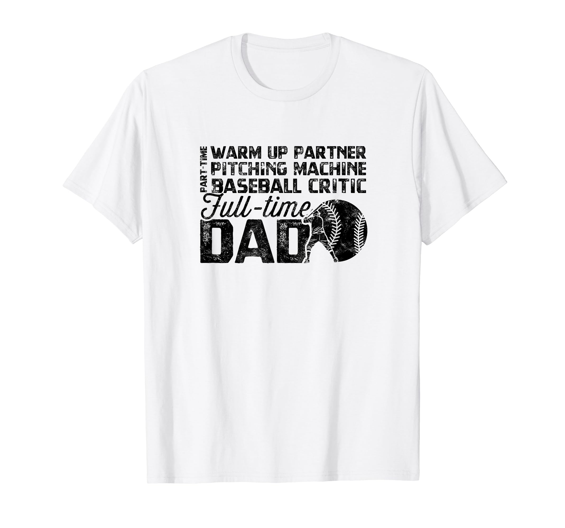 Partime Warm Up Partner Baseball T-Shirt - Fun Novelty Design for Adults - T-Shirt, Sweatshirt, Hoodie