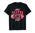 Skater Floral Skateboard Skaters Skating T-Shirt - Trendy Graphic Men Women - T-Shirt, Sweatshirt, Hoodie