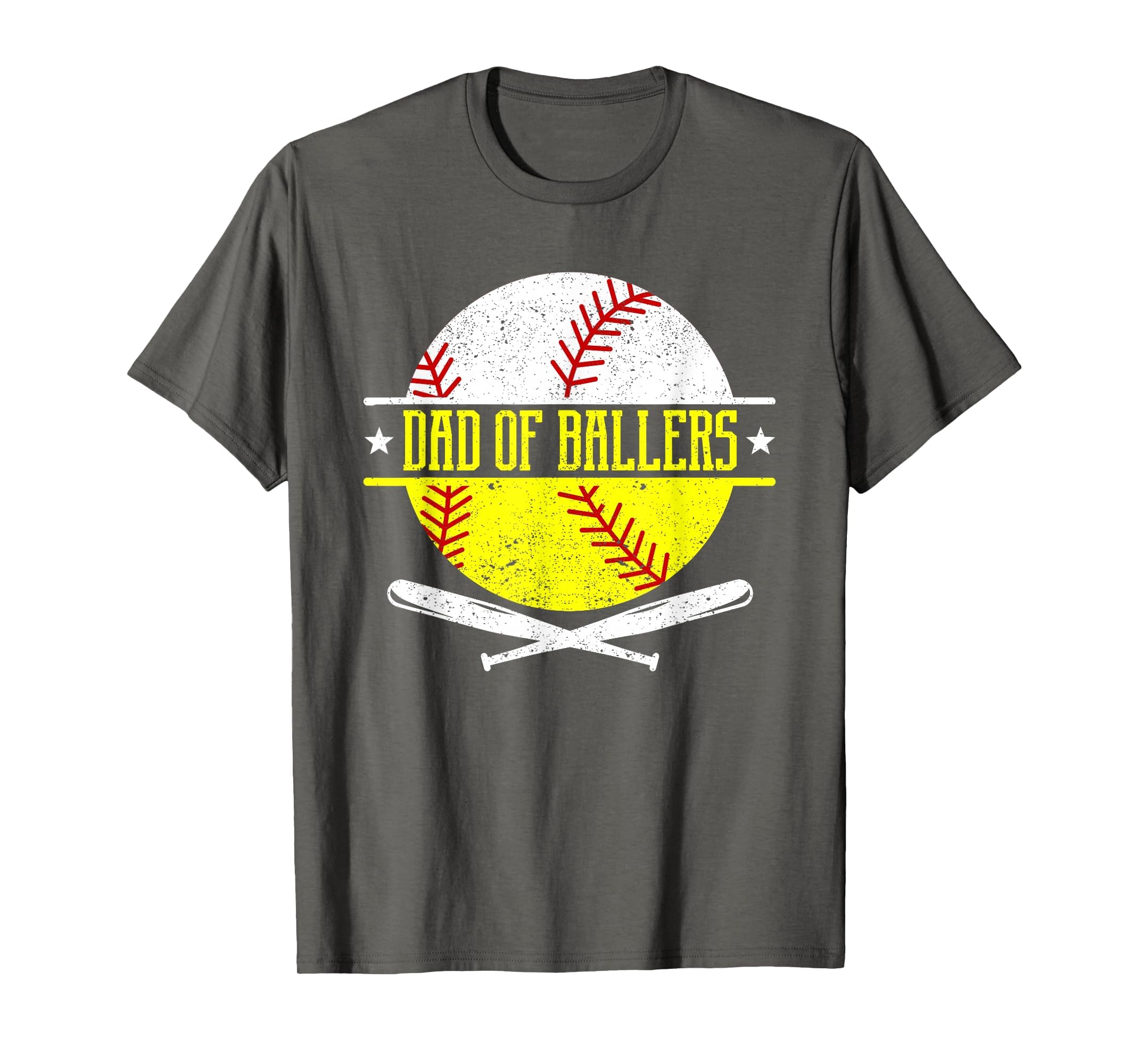 Dad Ballers Funny Dad Baseball And T-Shirt - Fun Novelty Design for Adults - T-Shirt, Sweatshirt, Hoodie