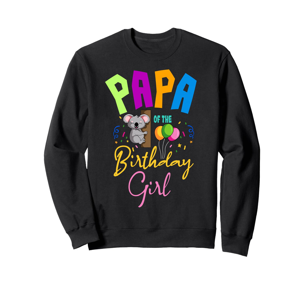 Papa Birthday Koala Family Sweatshirt - Casual Everyday Wear Men Women - T-Shirt, Sweatshirt, Hoodie