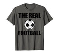 Real Football Soccer Ball World And T-Shirt - Custom Art Print Men Women - T-Shirt, Sweatshirt, Hoodie