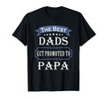 Best Dads Get Promoted To Papa T-Shirt - Casual Everyday Wear Unisex - T-Shirt, Sweatshirt, Hoodie