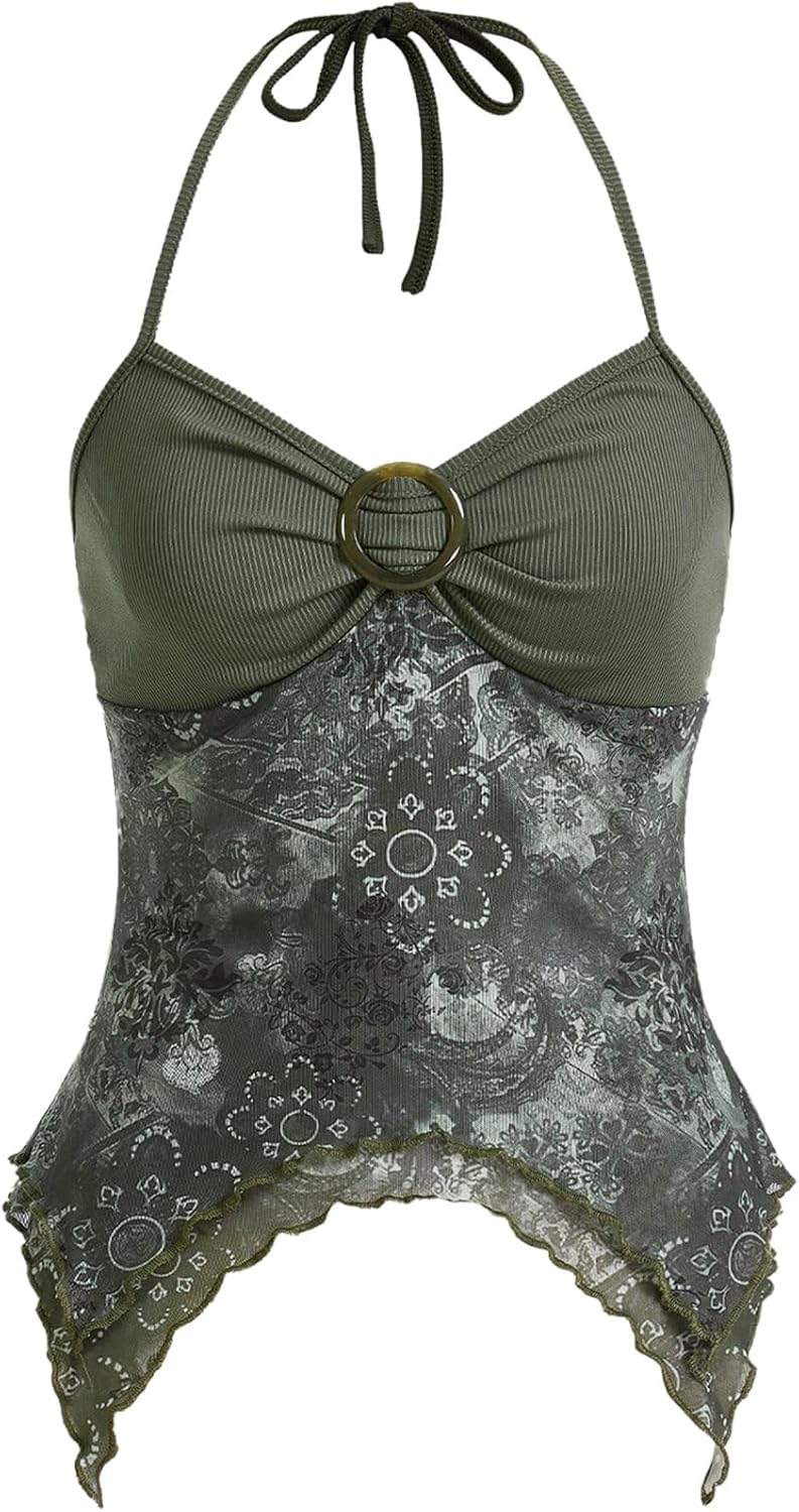 Women's Y2k Halter Top Fairy 2000s Clothing - Adult & Kids T-Shirts, Sweatshirts & Hoodies apparel design preview 1